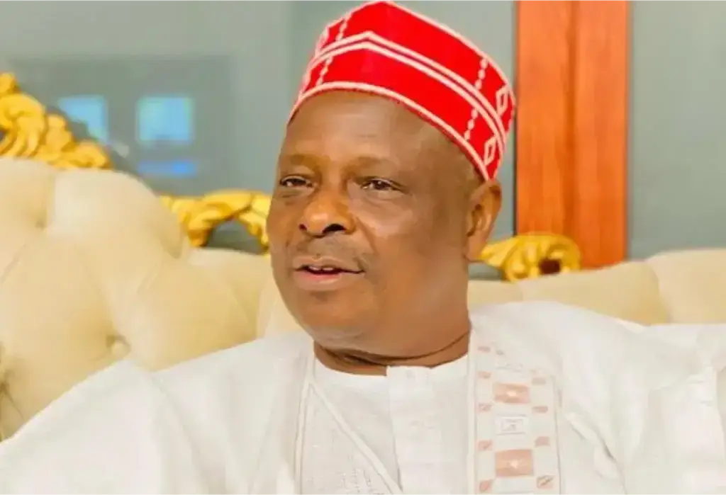 Kwankwaso addressing supporters while discussing his political future amid ADC crisis and talks with NDC and PRP.